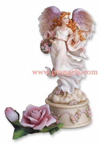 Seraphim Angel Figurine - Rose